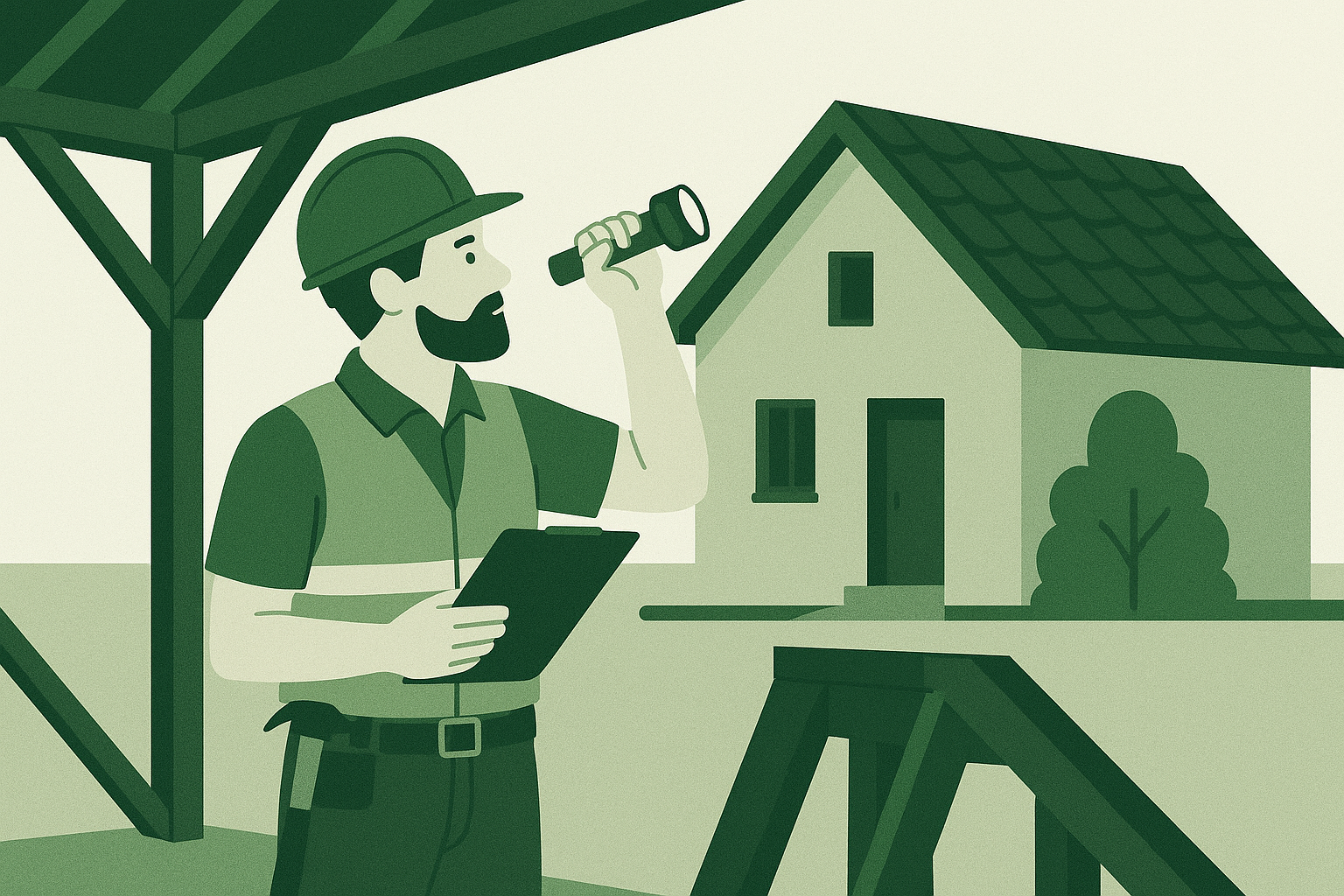 David trabajando en obra